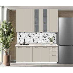 Bucatarie modulara Modern Bono Vitrina 2 H110 2.0m