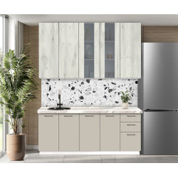 Bucatarie modulara Modern Bono Vitrina 2 H110 2.0m Thumb