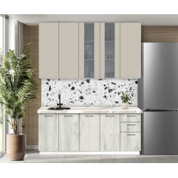 Bucatarie modulara Modern Bono Vitrina 2 H110 2.0m Thumb