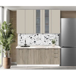 Bucatarie modulara Modern Bono Vitrina 2 H110 2.0m Thumb