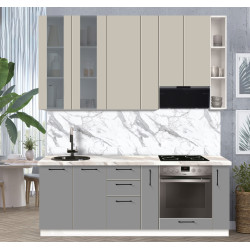 Bucatarie modulara Modern Bono Vitrina 2 H110 2.2m Thumb