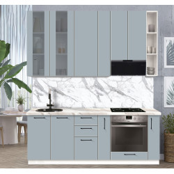 Bucatarie modulara Modern Bono Vitrina 2 H110 2.2m