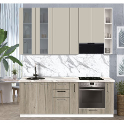 Bucatarie modulara Modern Bono Vitrina 2 H110 2.2m Thumb