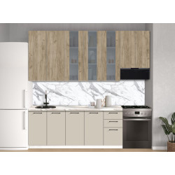 Bucatarie modulara Modern Bono Vitrina 2 H110 2.6m Thumb