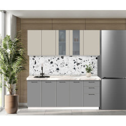 Bucatarie modulara Modern Bono Vitrina 2 H68 2.0m Thumb