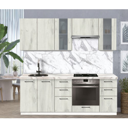 Bucatarie modulara Modern Bono Vitrina 2 H68 2.2m Thumb