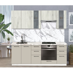 Bucatarie modulara Modern Bono Vitrina 2 H68 2.2m Thumb