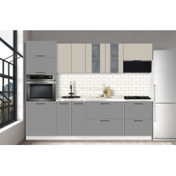 Bucatarie modulara Modern Bono Vitrina 2 H68 2.6m