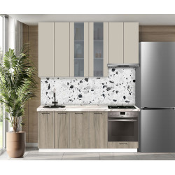 Bucatarie modulara Modern Bono Vitrina 3 H110 2.0m