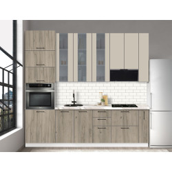 Bucatarie modulara Modern Bono Vitrina 3 H110 2.6m Thumb