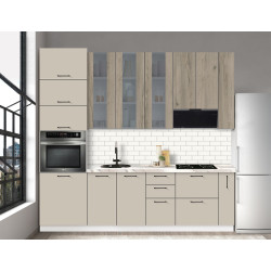 Bucatarie modulara Modern Bono Vitrina 3 H110 2.6m Thumb