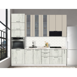 Bucatarie modulara Modern Bono Vitrina 3 H110 2.6m Thumb