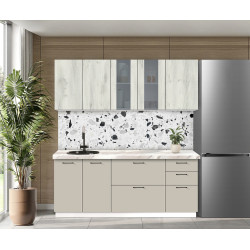 Bucatarie modulara Modern Bono Vitrina 3 H68 2.0m Thumb