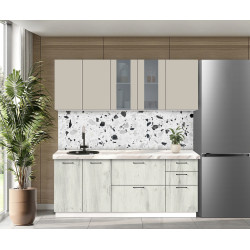 Bucatarie modulara Modern Bono Vitrina 3 H68 2.0m Thumb