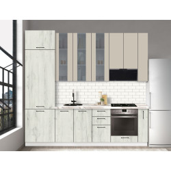 Модульная кухня Modern Bono Витрина 4 H110 2.6m Thumb