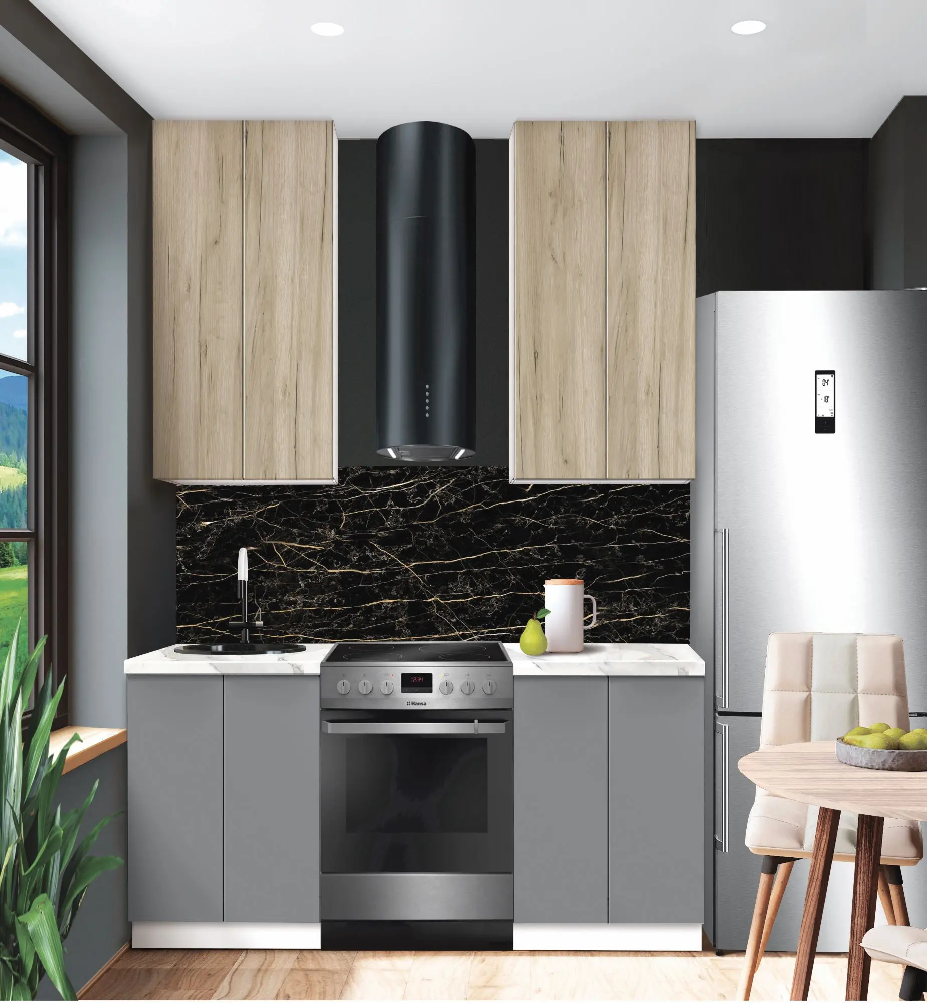 Bucatarie modulara Modern Dolce Vita 1 H110 1.2m