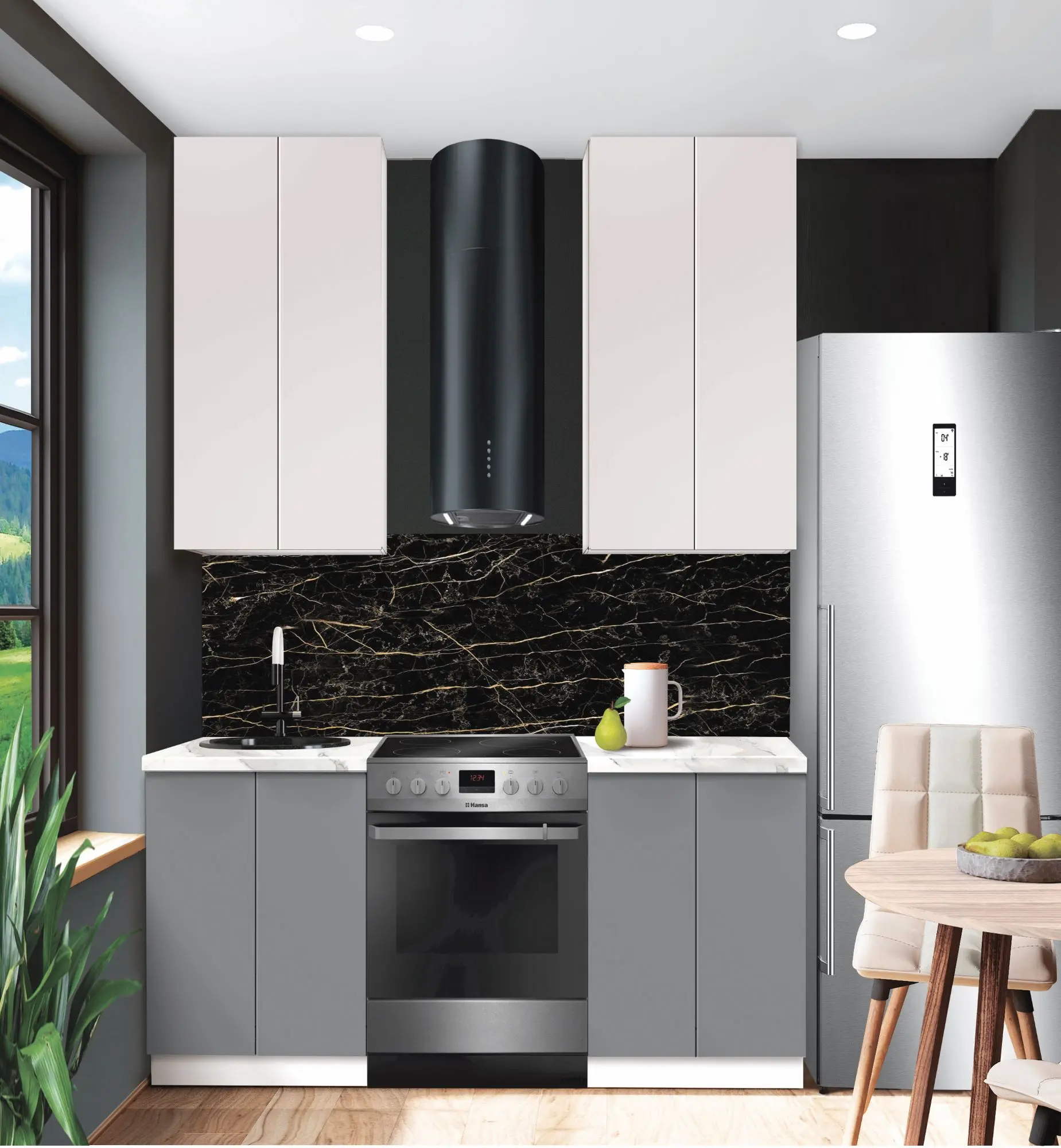 Bucatarie modulara Modern Dolce Vita 1 H110 1.2m