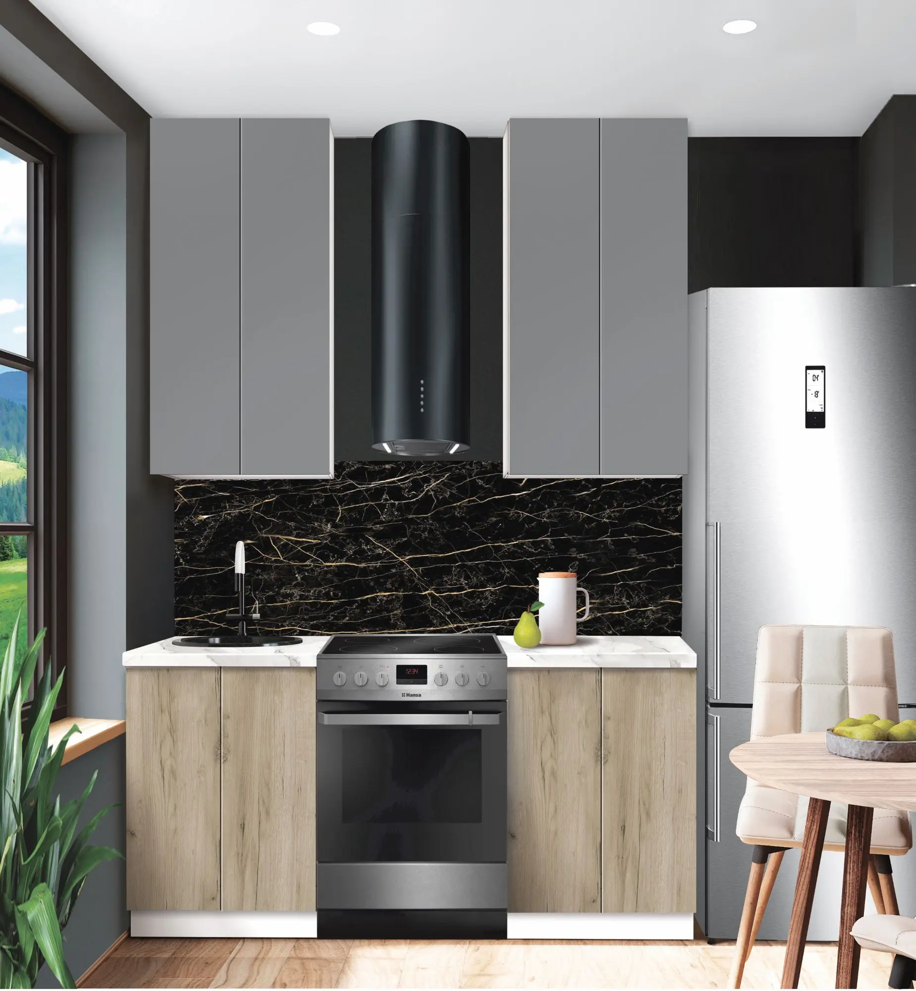 Bucatarie modulara Modern Dolce Vita 1 H110 1.2m