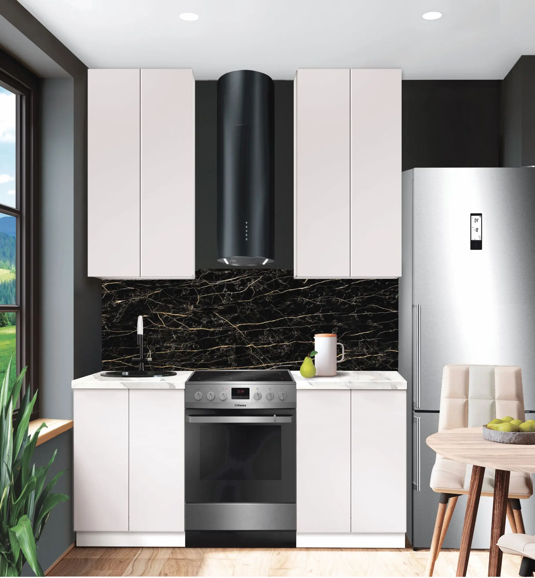 Bucatarie modulara Modern Dolce Vita 1 H110 1.2m