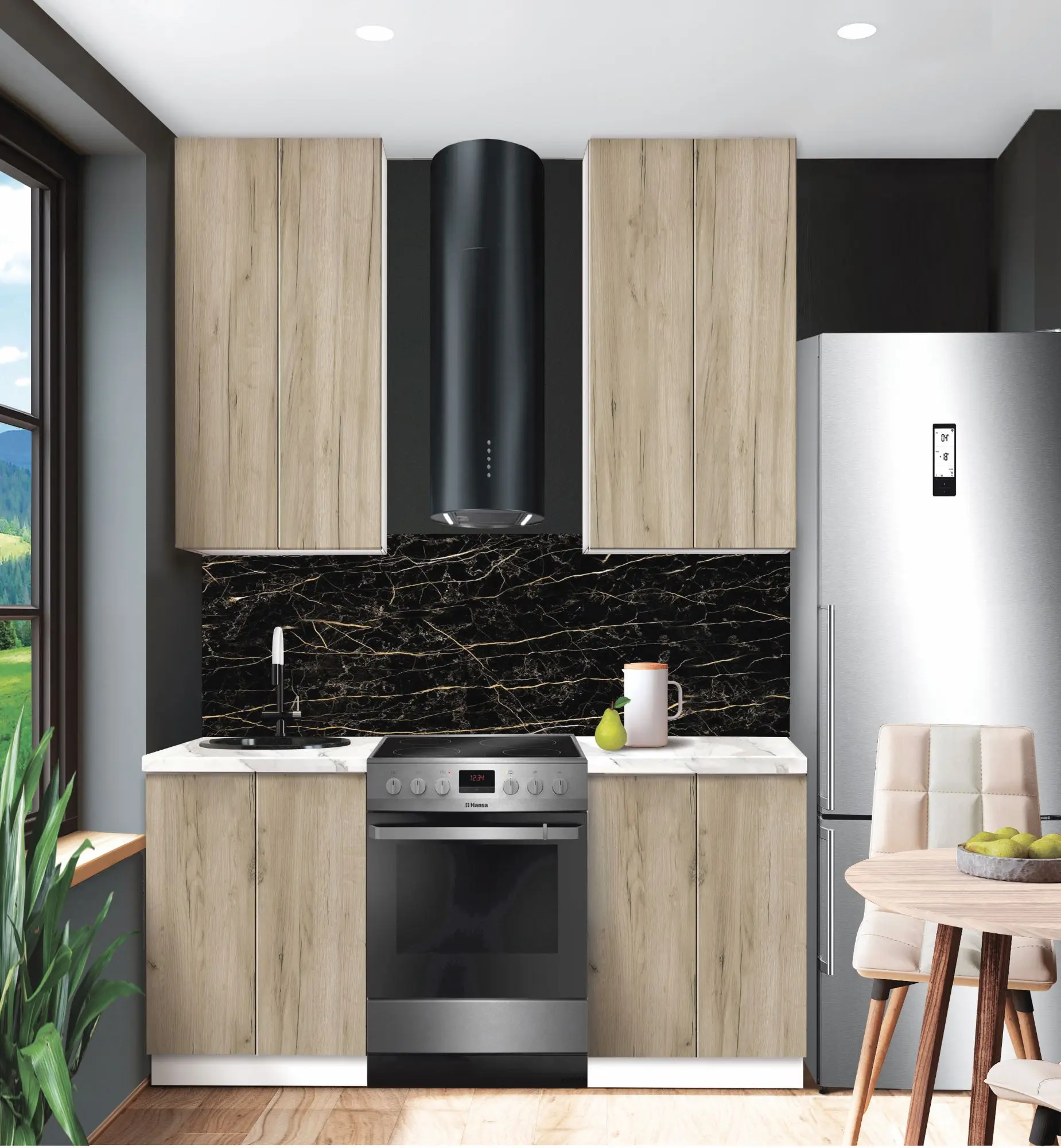 Bucatarie modulara Modern Dolce Vita 1 H110 1.2m