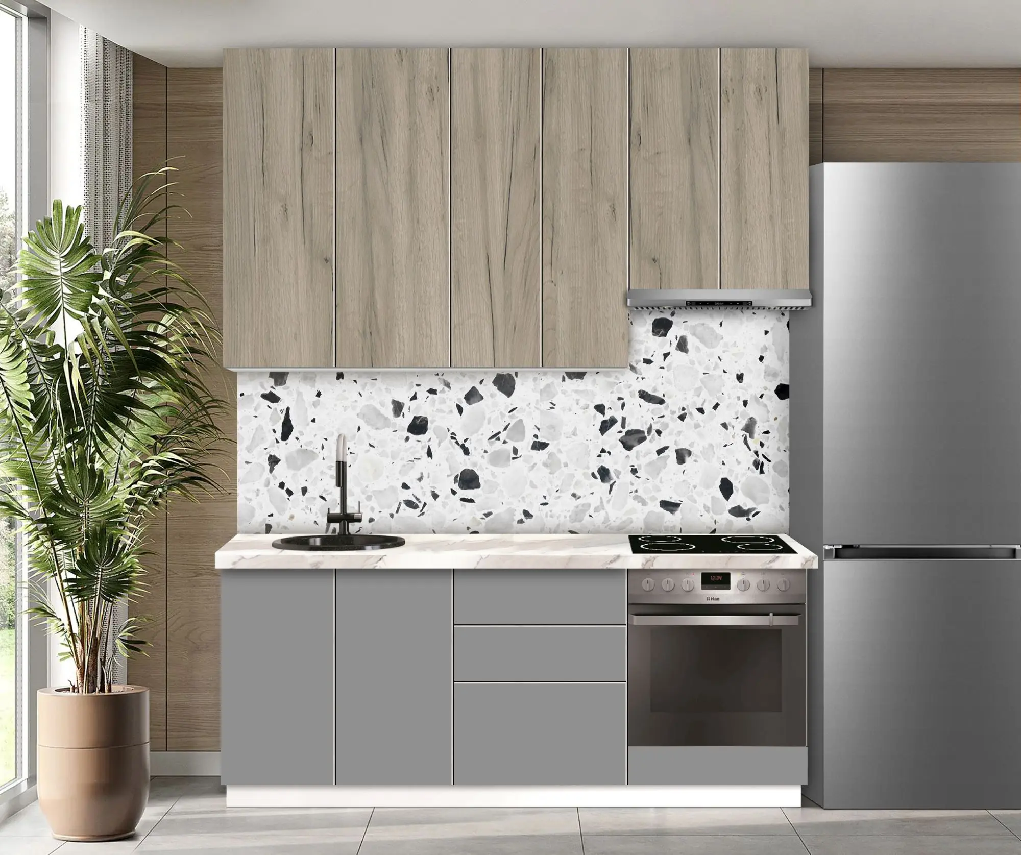 Bucatarie modulara Modern Dolce Vita 1 H110 2.0m