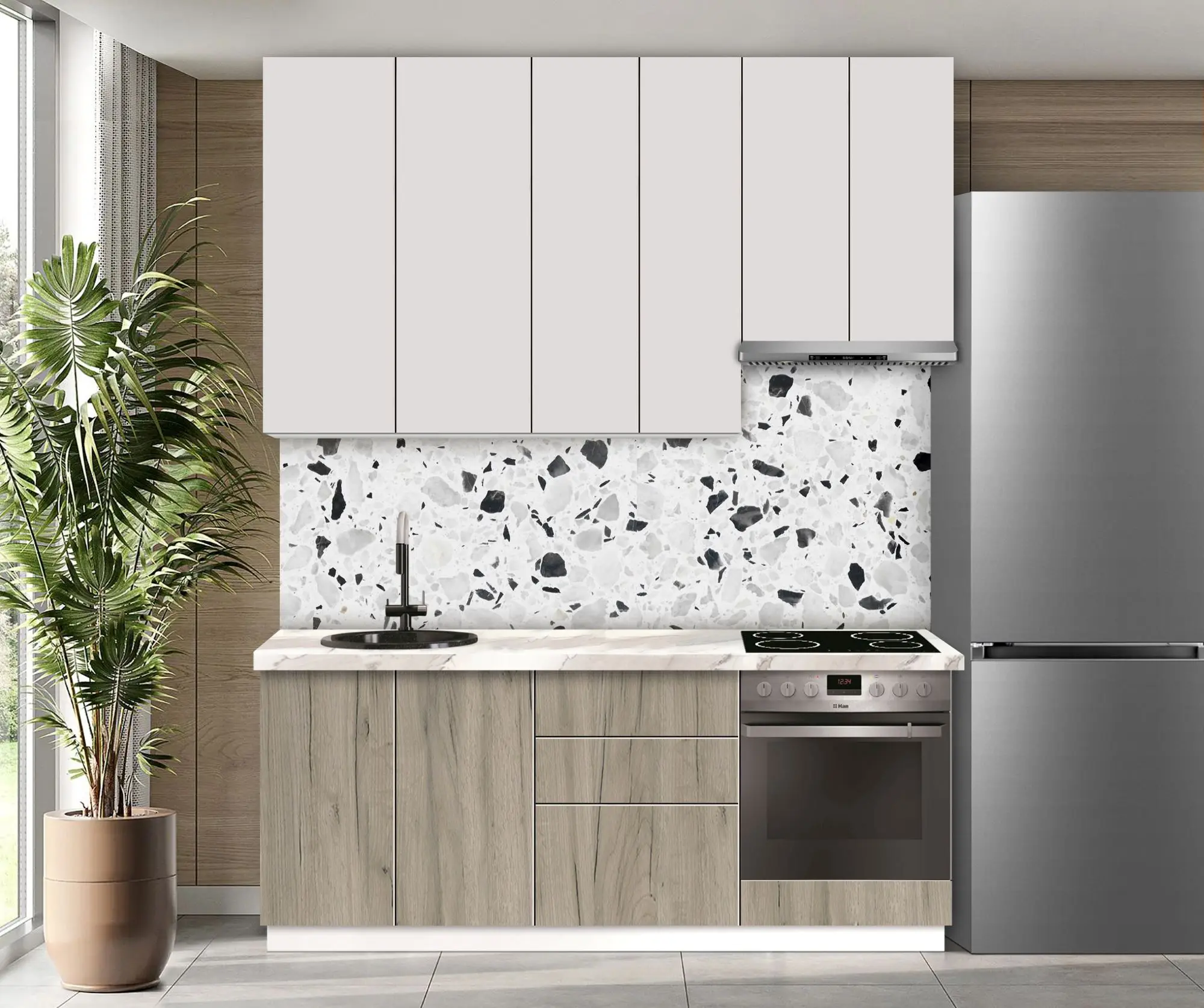 Bucatarie modulara Modern Dolce Vita 1 H110 2.0m