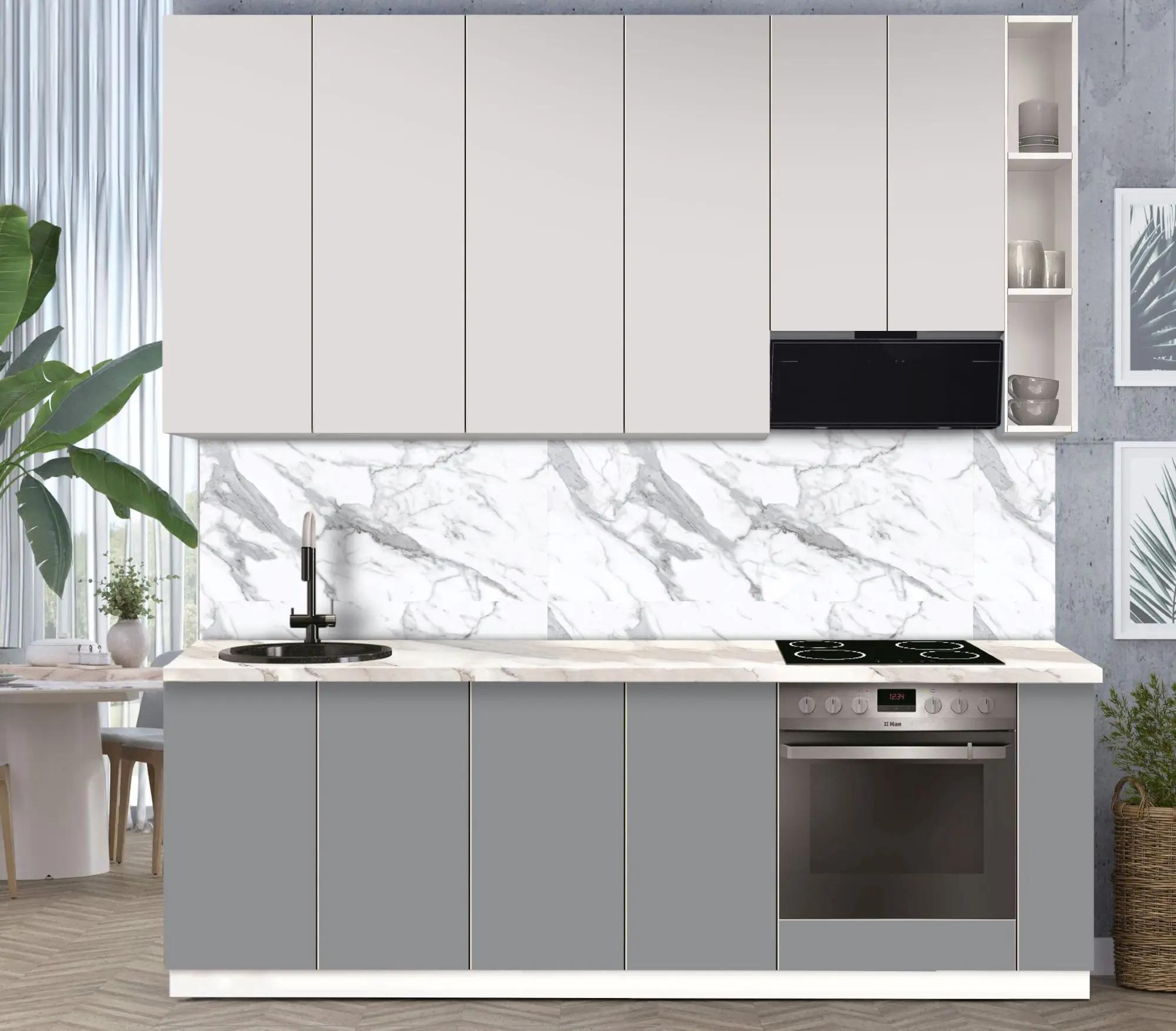 Bucatarie modulara Modern Dolce Vita 1 H110 2.4m