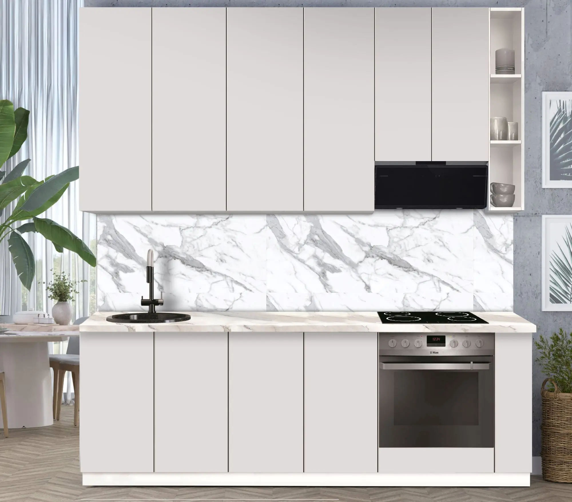 Bucatarie modulara Modern Dolce Vita 1 H110 2.4m