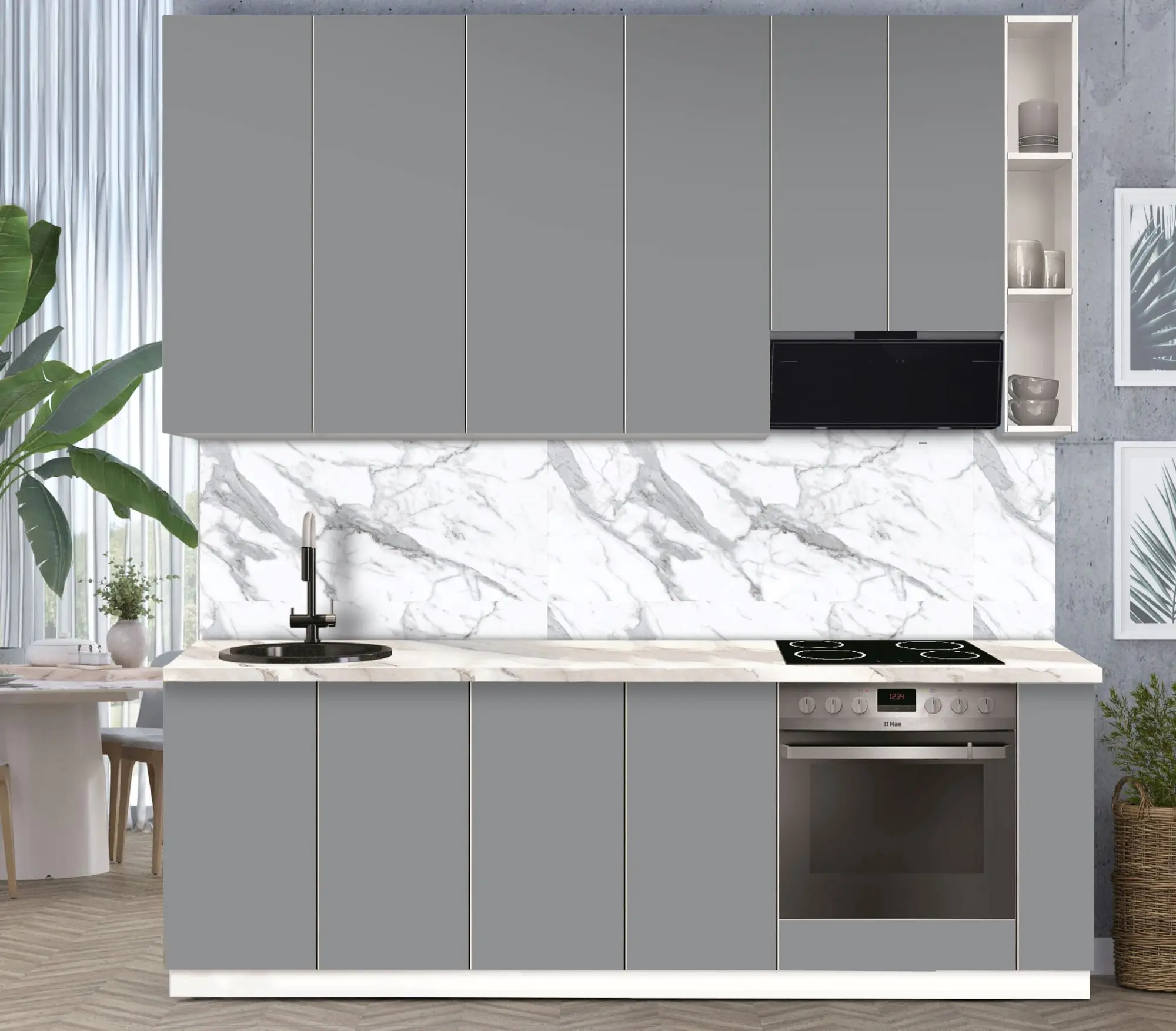 Bucatarie modulara Modern Dolce Vita 1 H110 2.4m