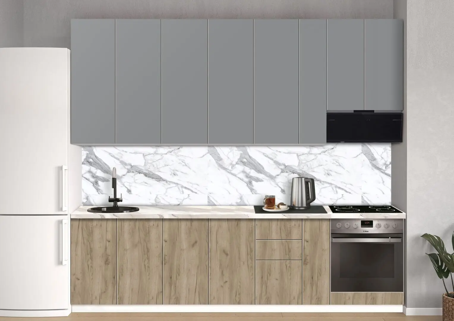 Bucatarie modulara Modern Dolce Vita 1 H110 2.8m