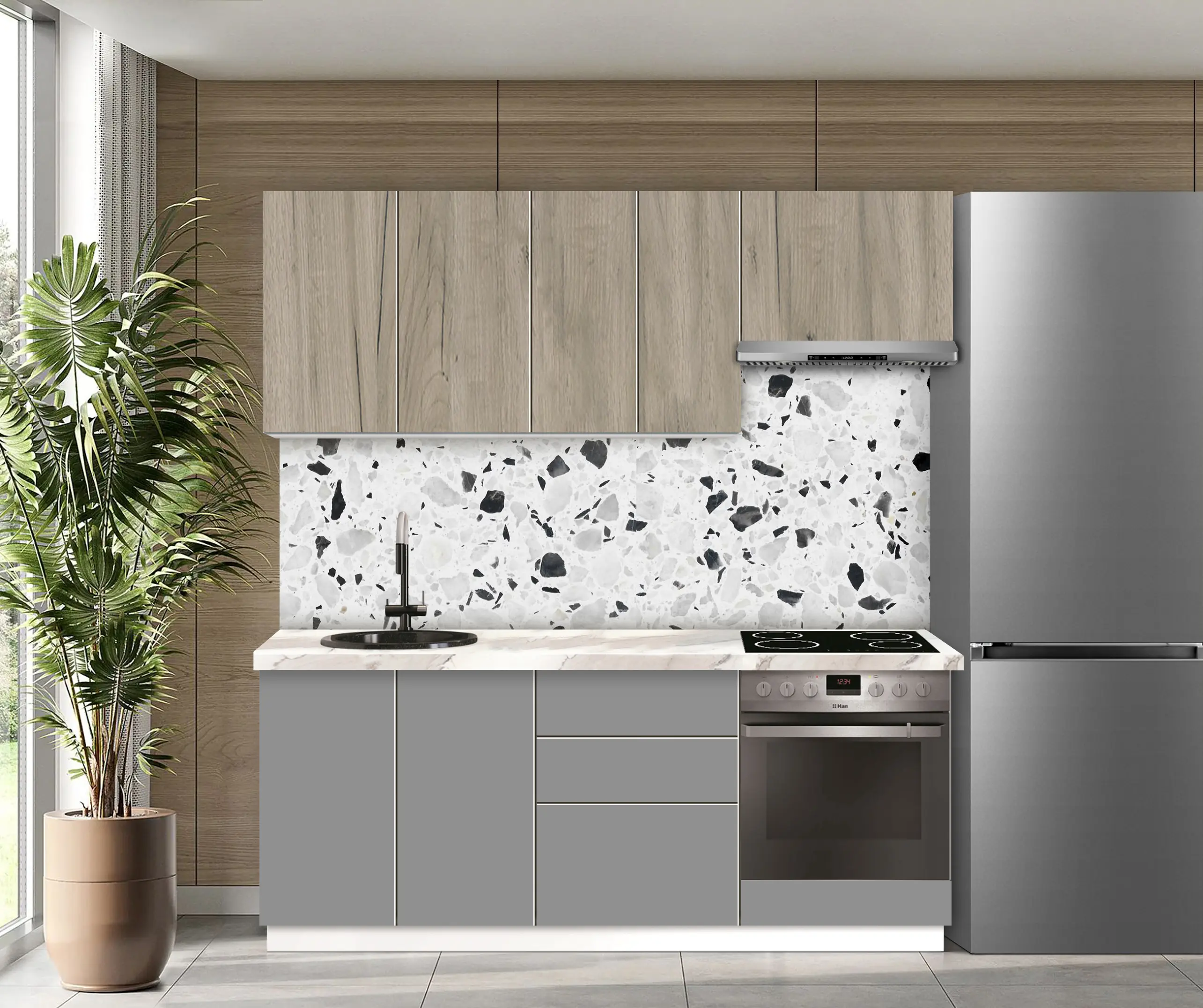 Bucatarie modulara Modern Dolce Vita 1 H68 2.0m