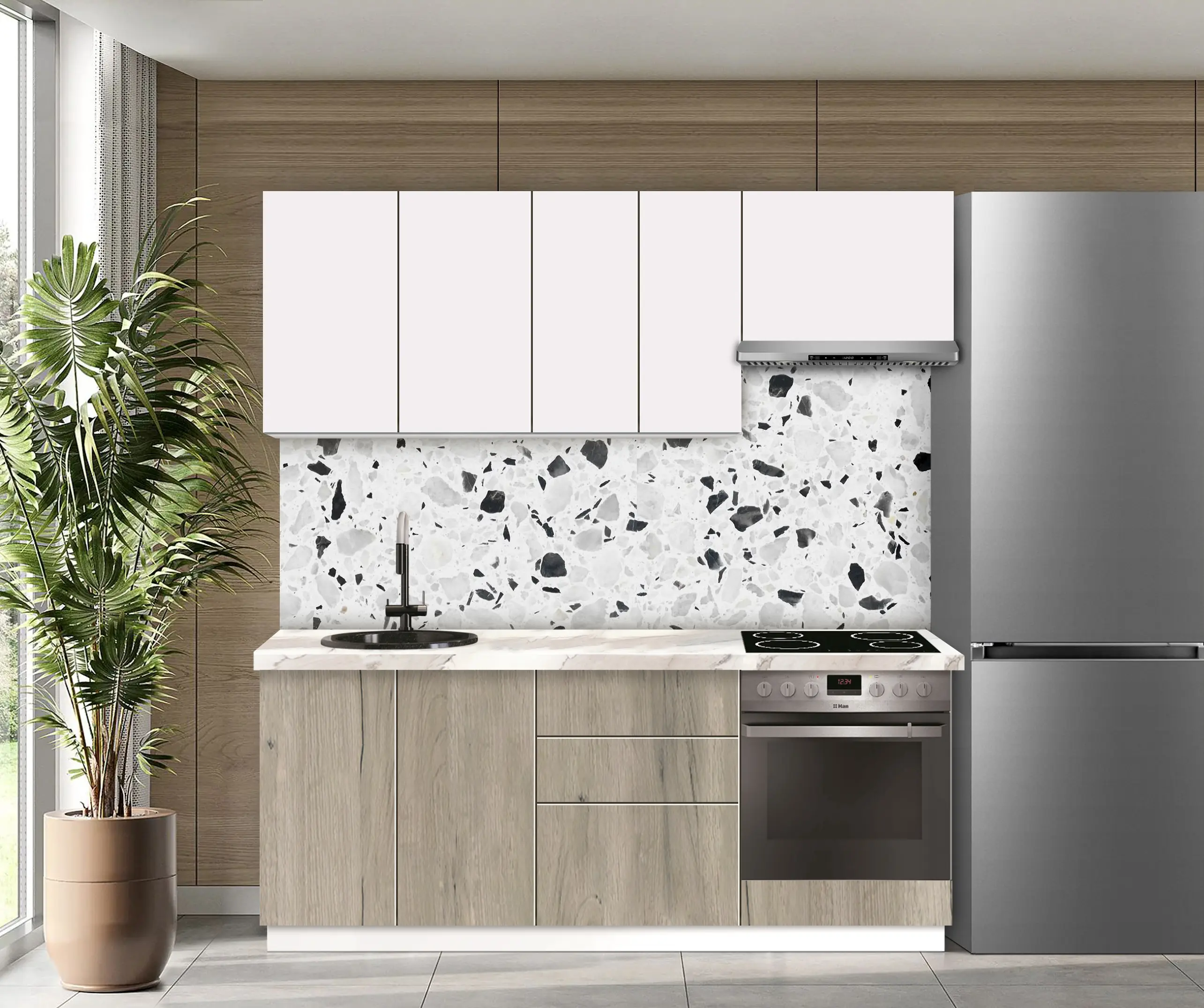 Bucatarie modulara Modern Dolce Vita 1 H68 2.0m