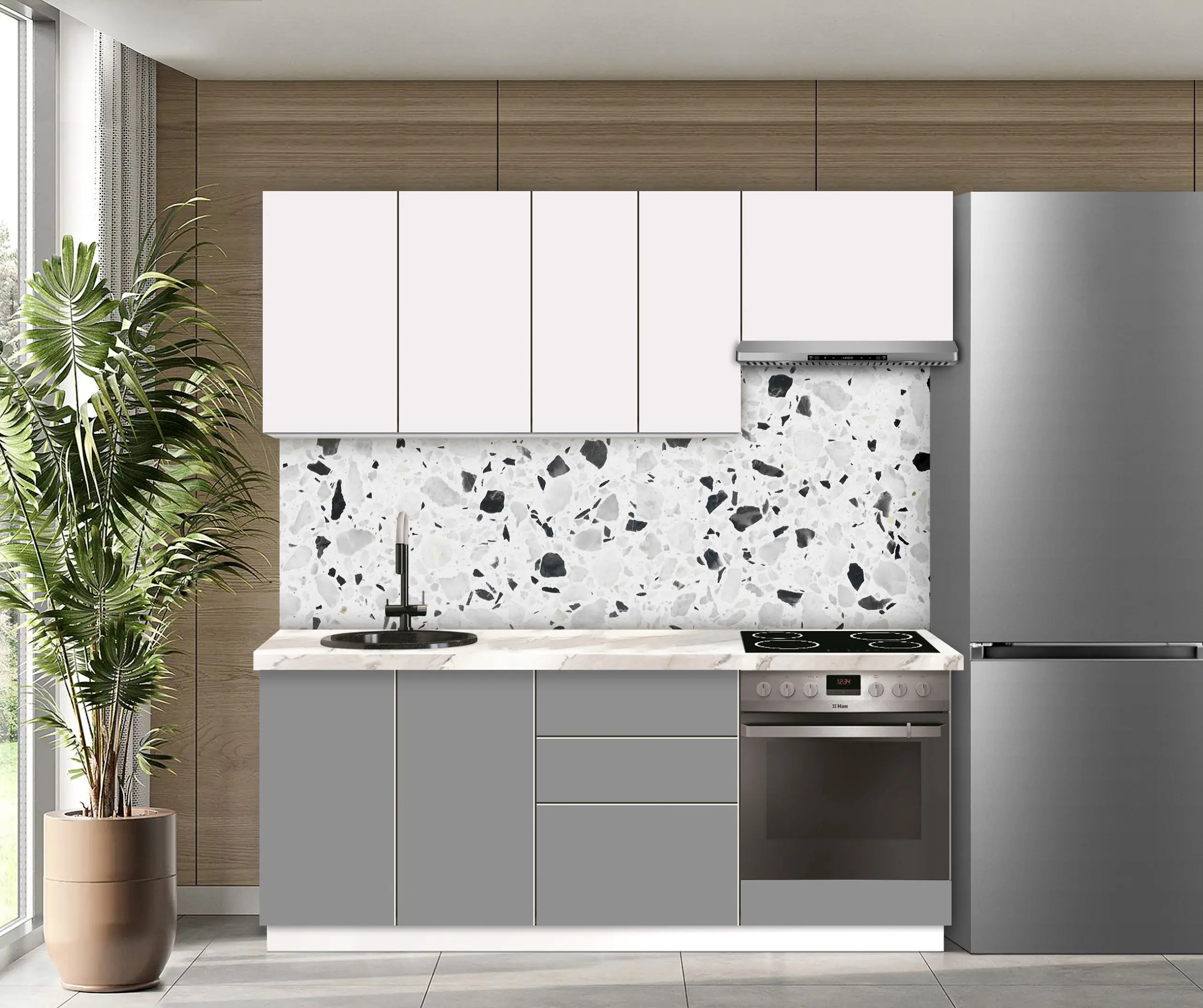 Bucatarie modulara Modern Dolce Vita 1 H68 2.0m