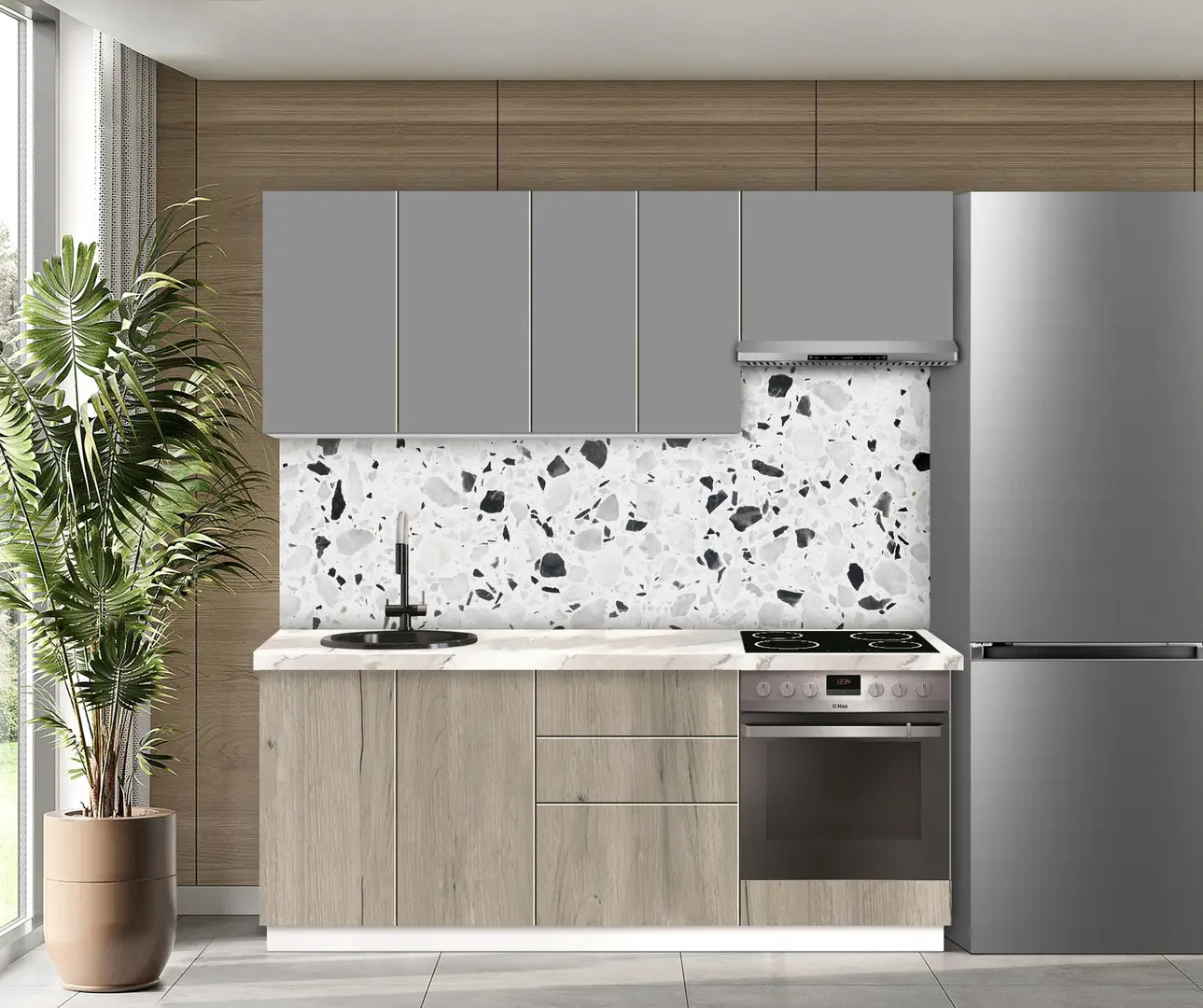 Bucatarie modulara Modern Dolce Vita 1 H68 2.0m