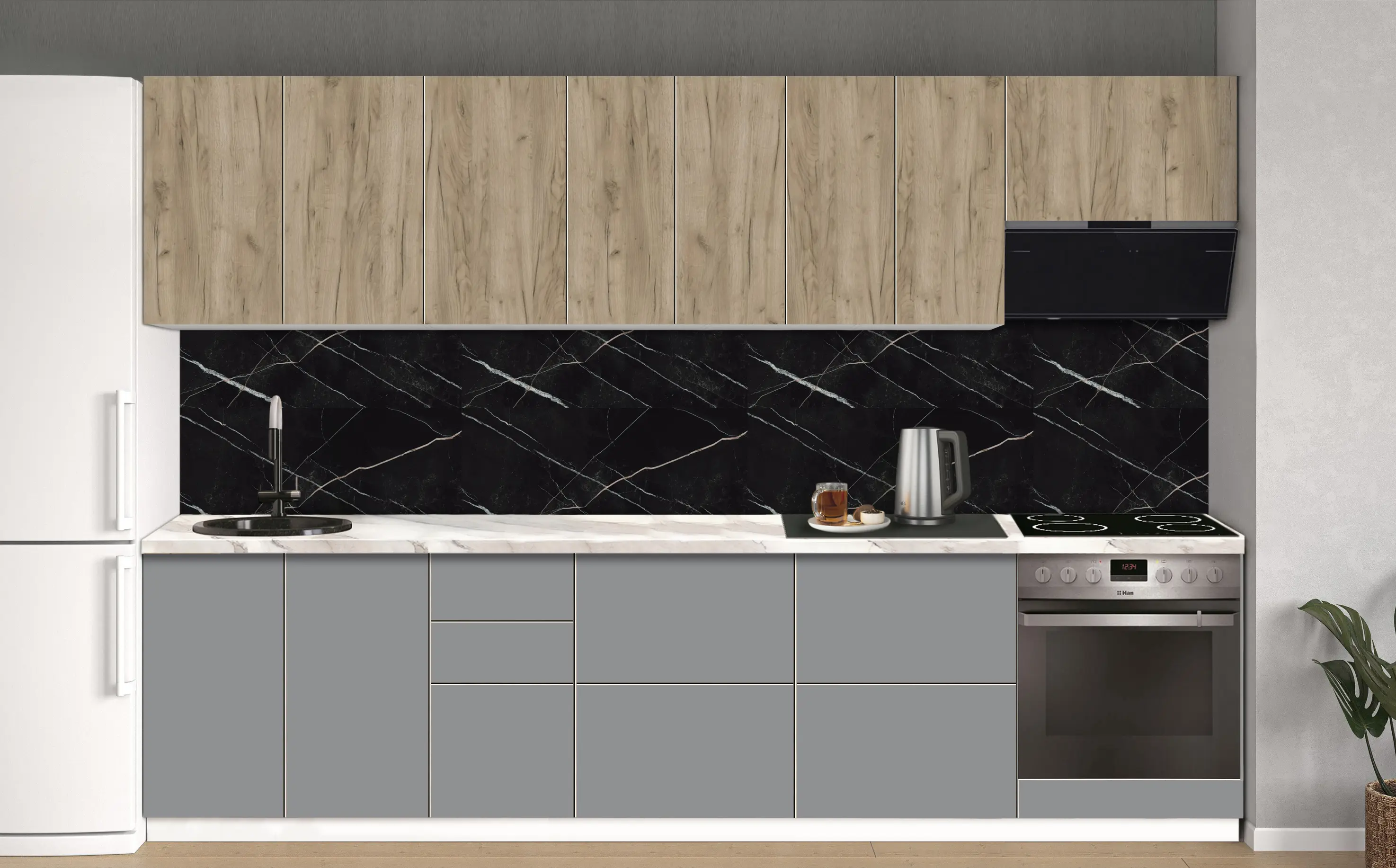 Bucatarie modulara Modern Dolce Vita 1 H68 3.0m