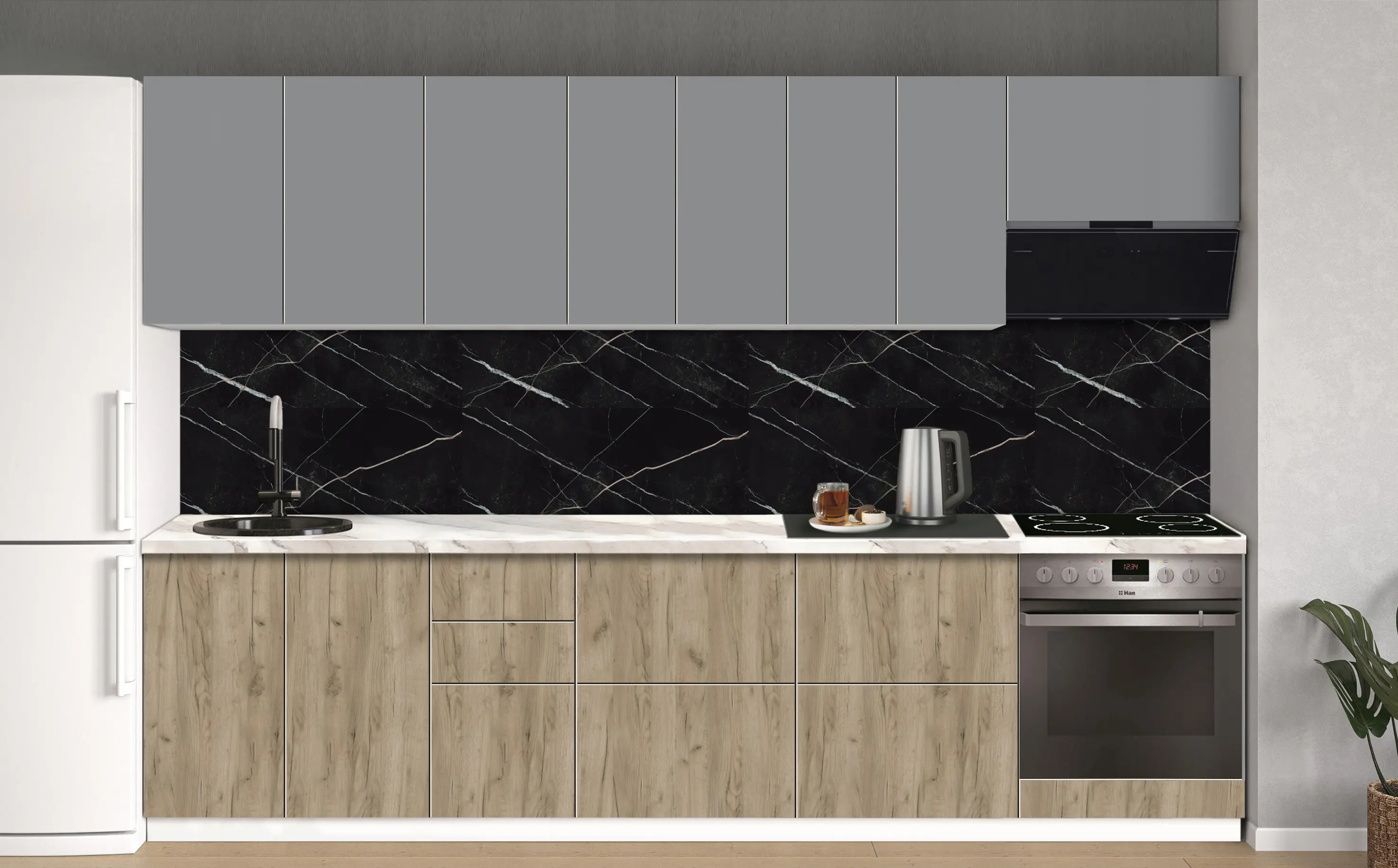 Bucatarie modulara Modern Dolce Vita 1 H68 3.0m