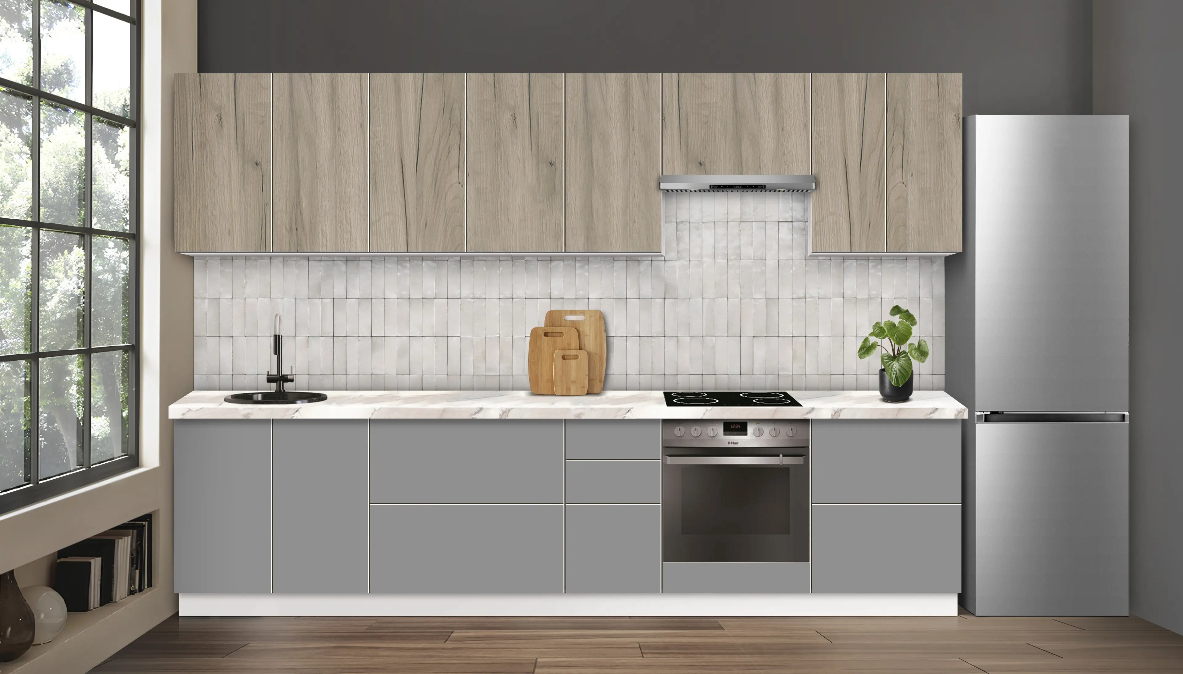 Bucatarie modulara Modern Dolce Vita 1 H68 3.2m