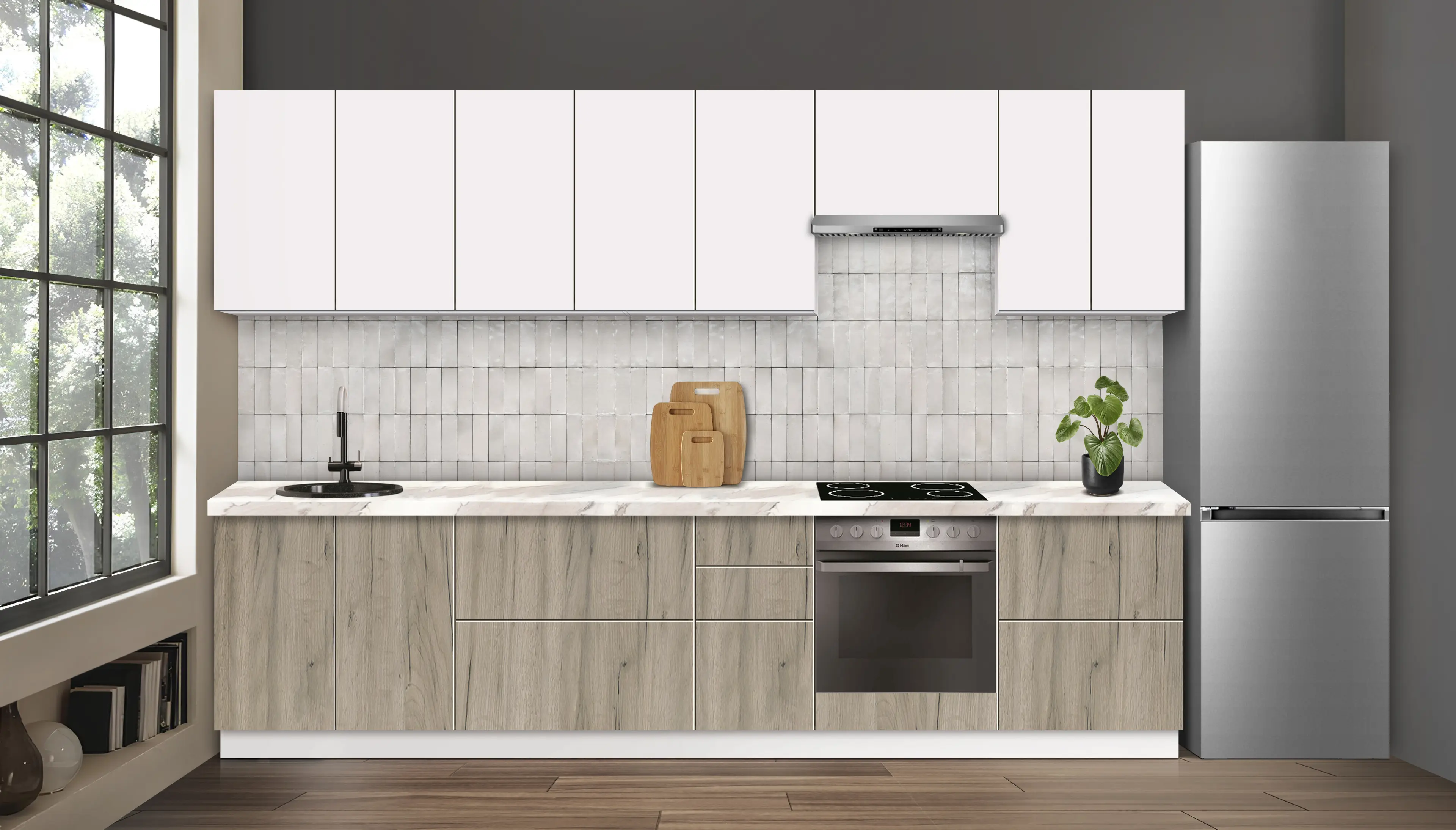 Bucatarie modulara Modern Dolce Vita 1 H68 3.2m