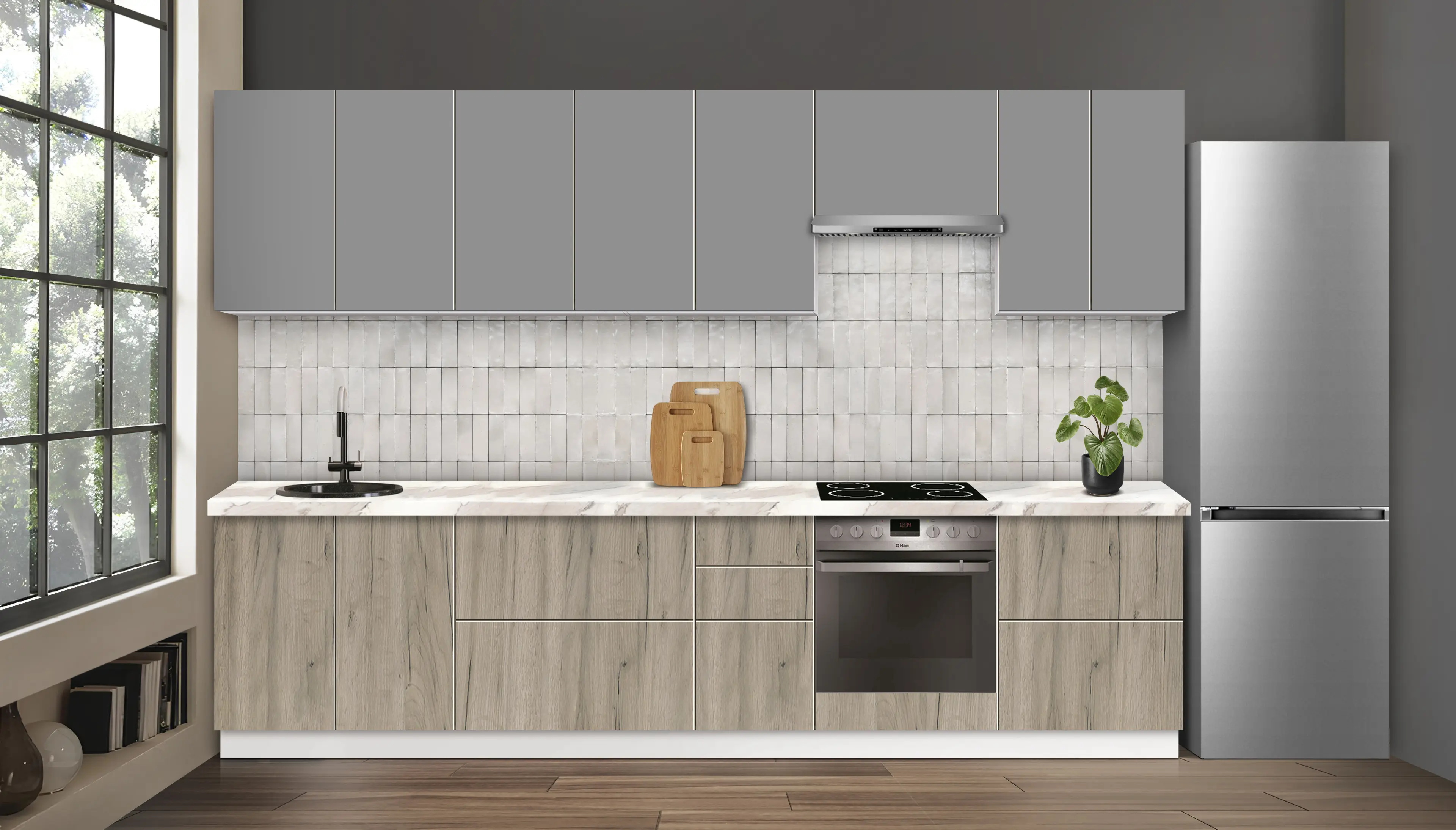 Bucatarie modulara Modern Dolce Vita 1 H68 3.2m