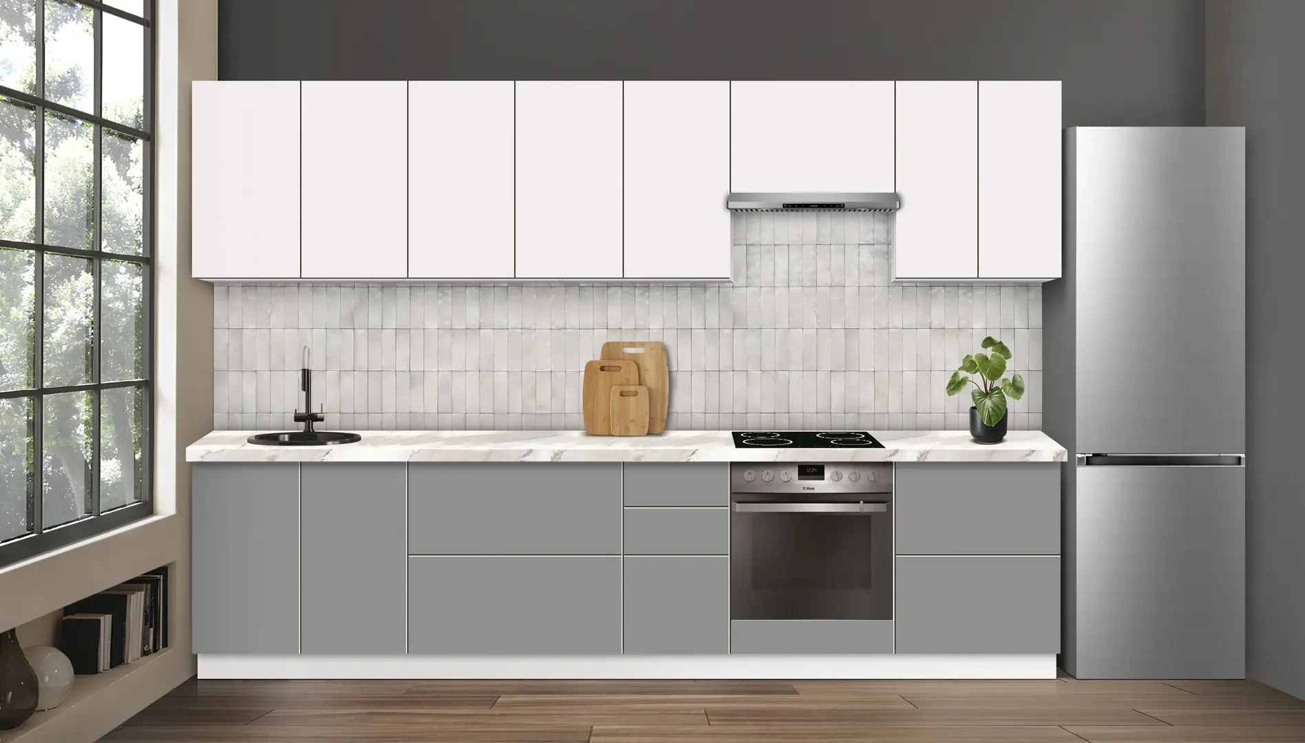 Bucatarie modulara Modern Dolce Vita 1 H68 3.2m