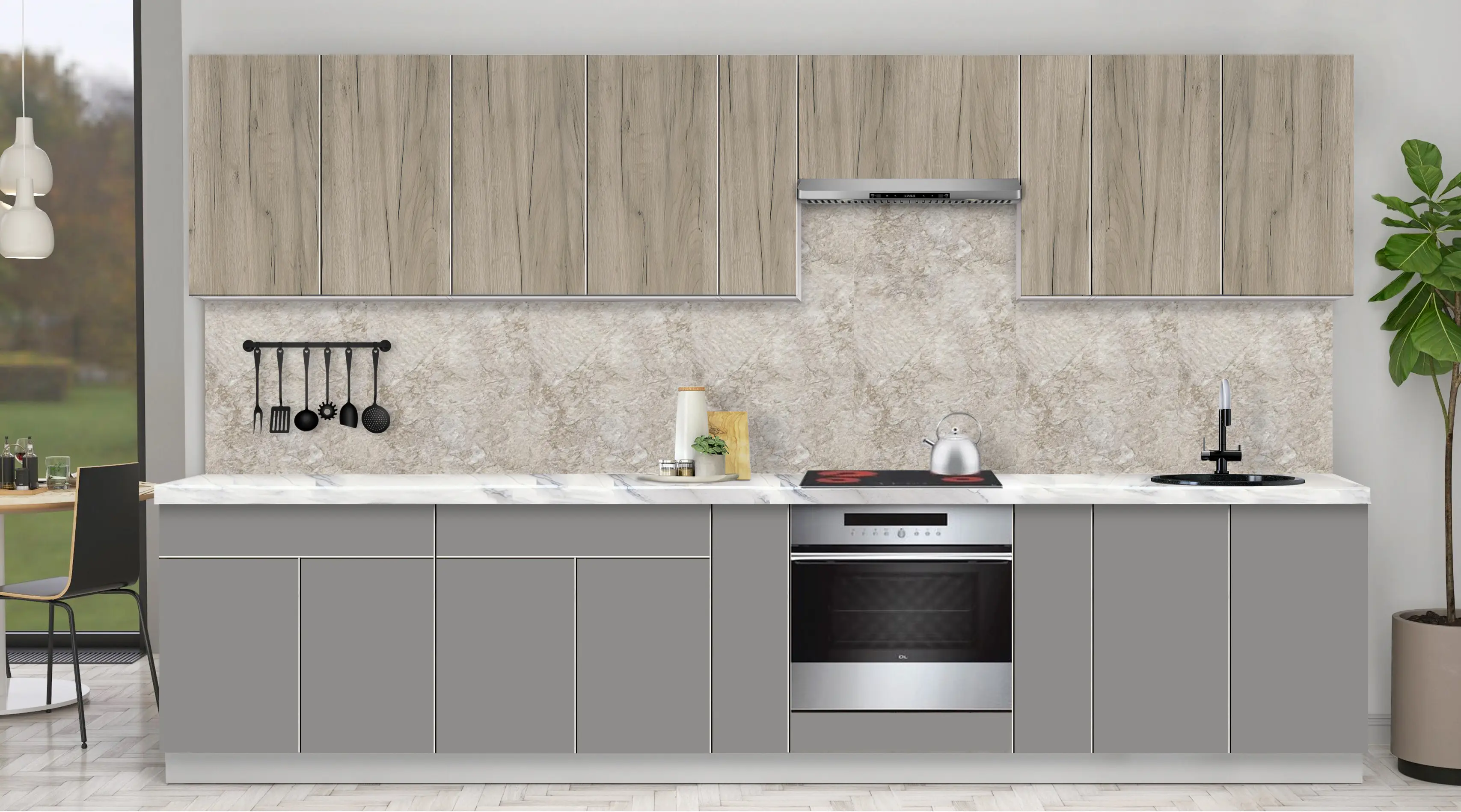 Bucatarie modulara Modern Dolce Vita 1 H68 3.4m