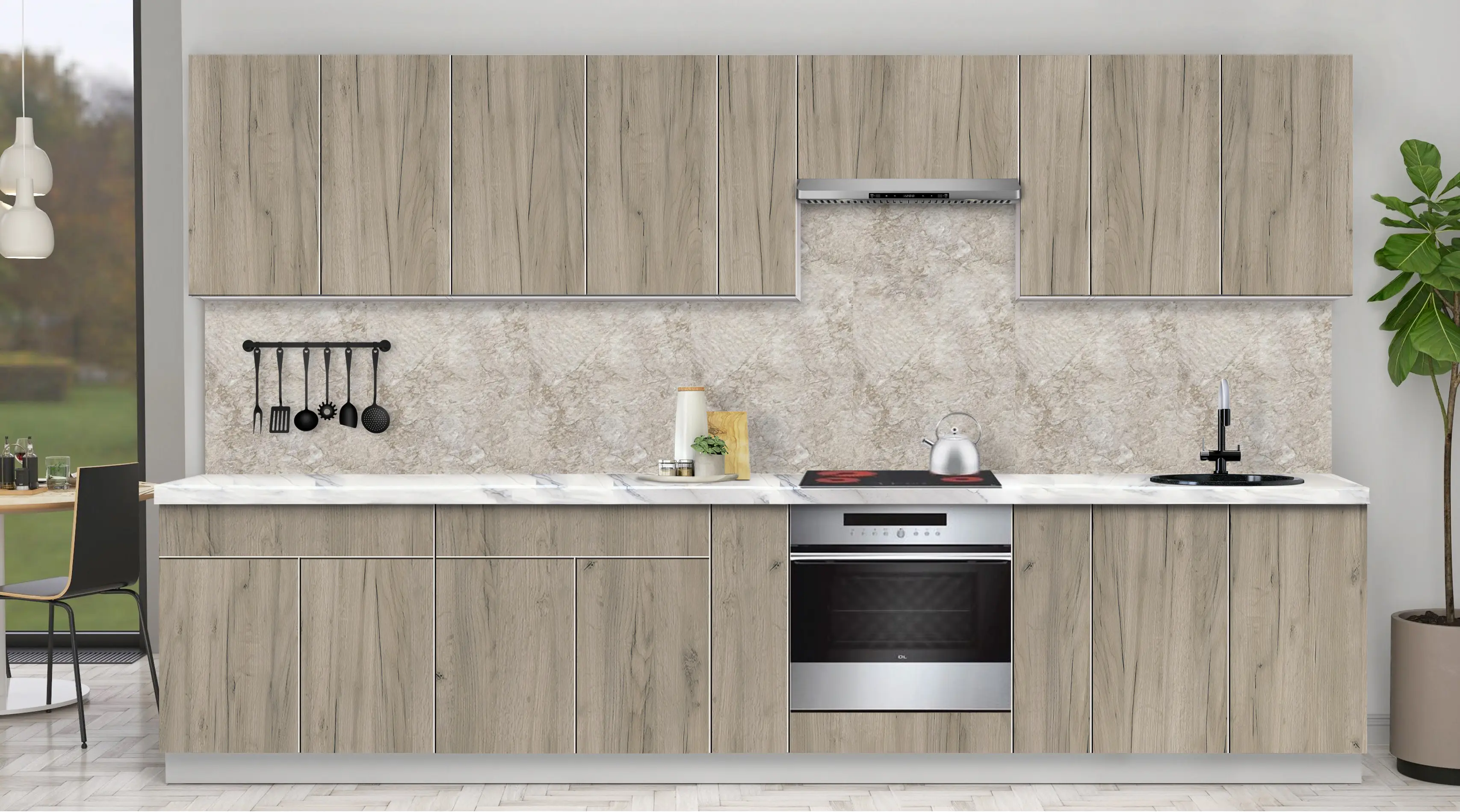 Bucatarie modulara Modern Dolce Vita 1 H68 3.4m