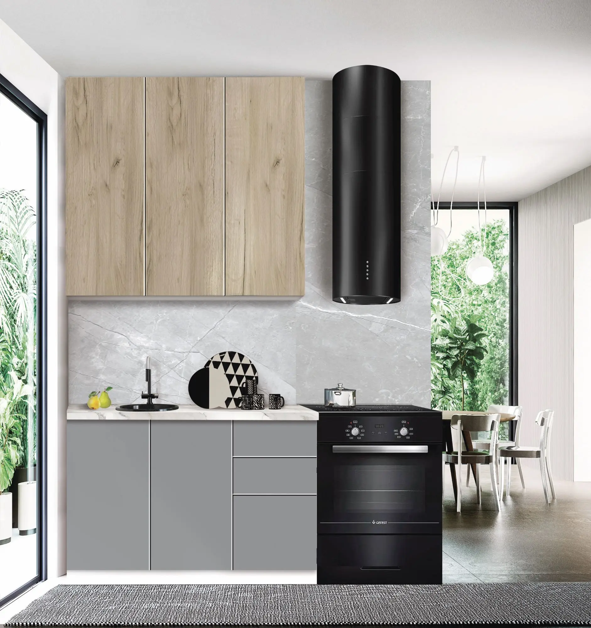 Bucatarie modulara Modern Dolce Vita 2 H110 1.2m