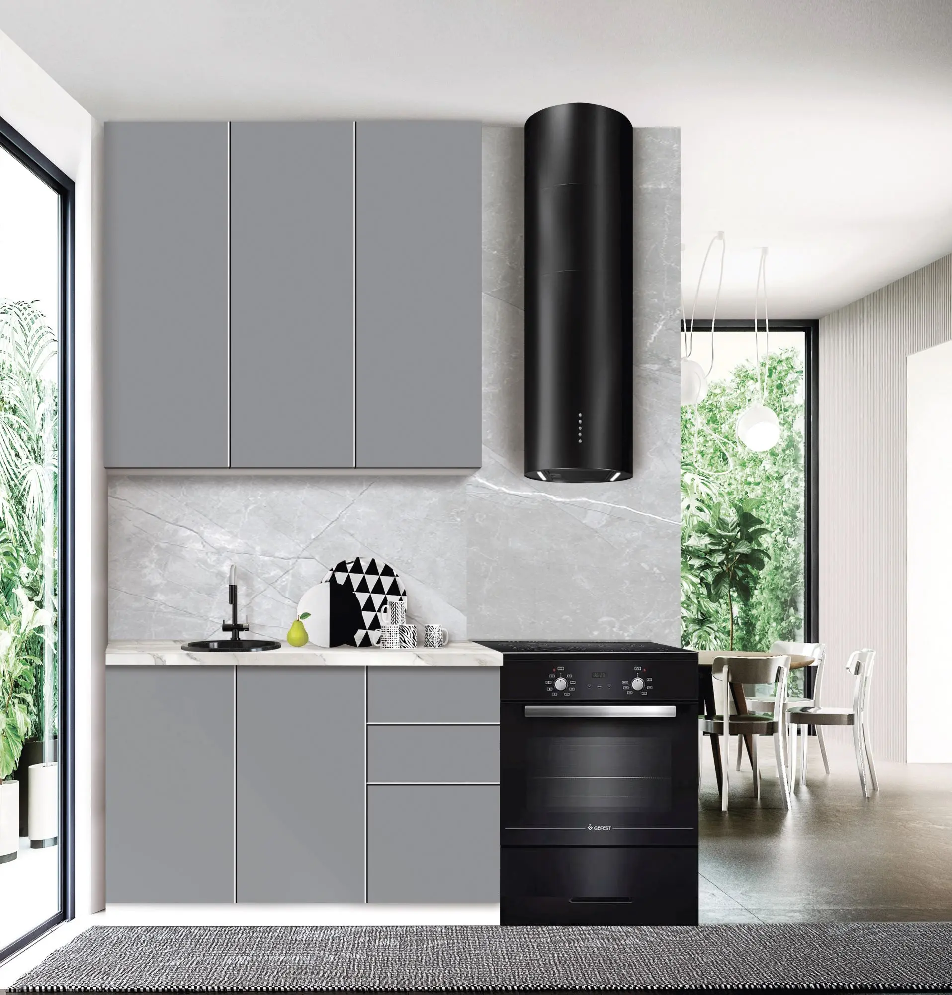 Bucatarie modulara Modern Dolce Vita 2 H110 1.2m