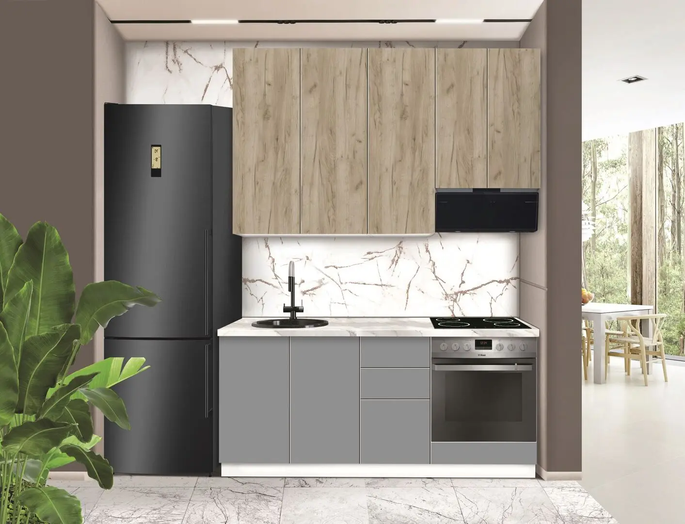 Модульная кухня Modern Dolce Vita 2 H110 1.8m