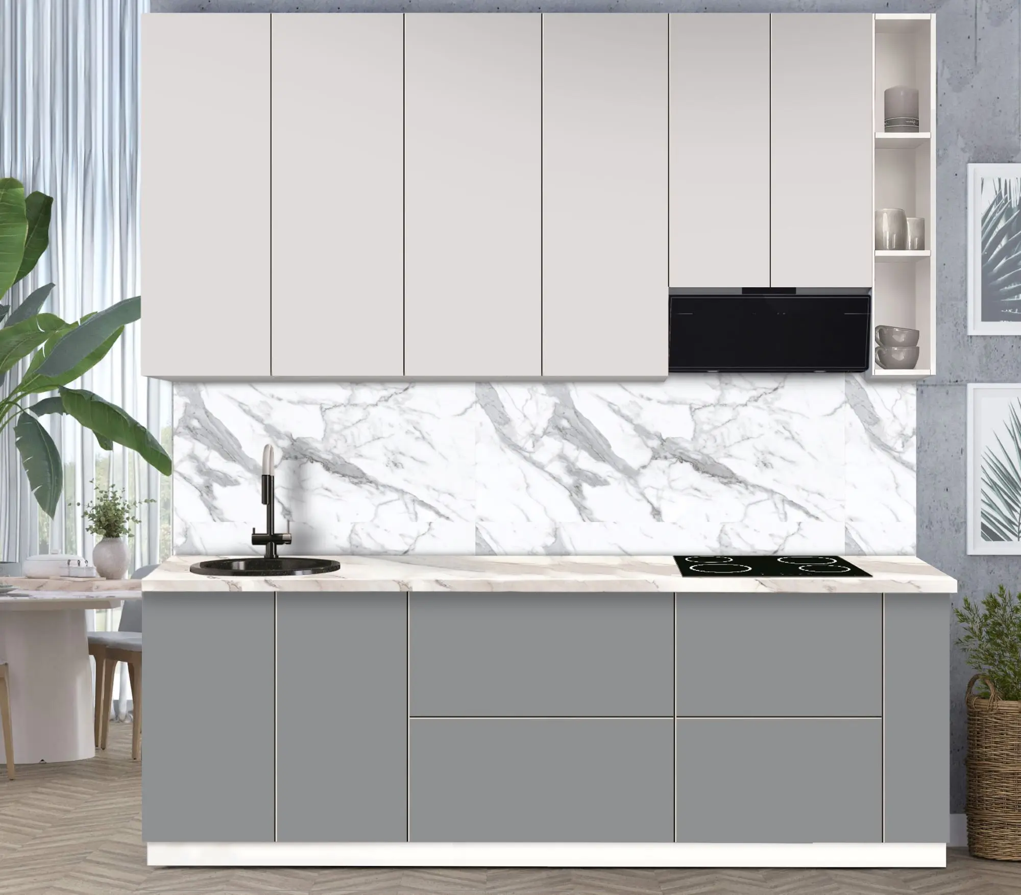 Bucatarie modulara Modern Dolce Vita 2 H110 2.4m