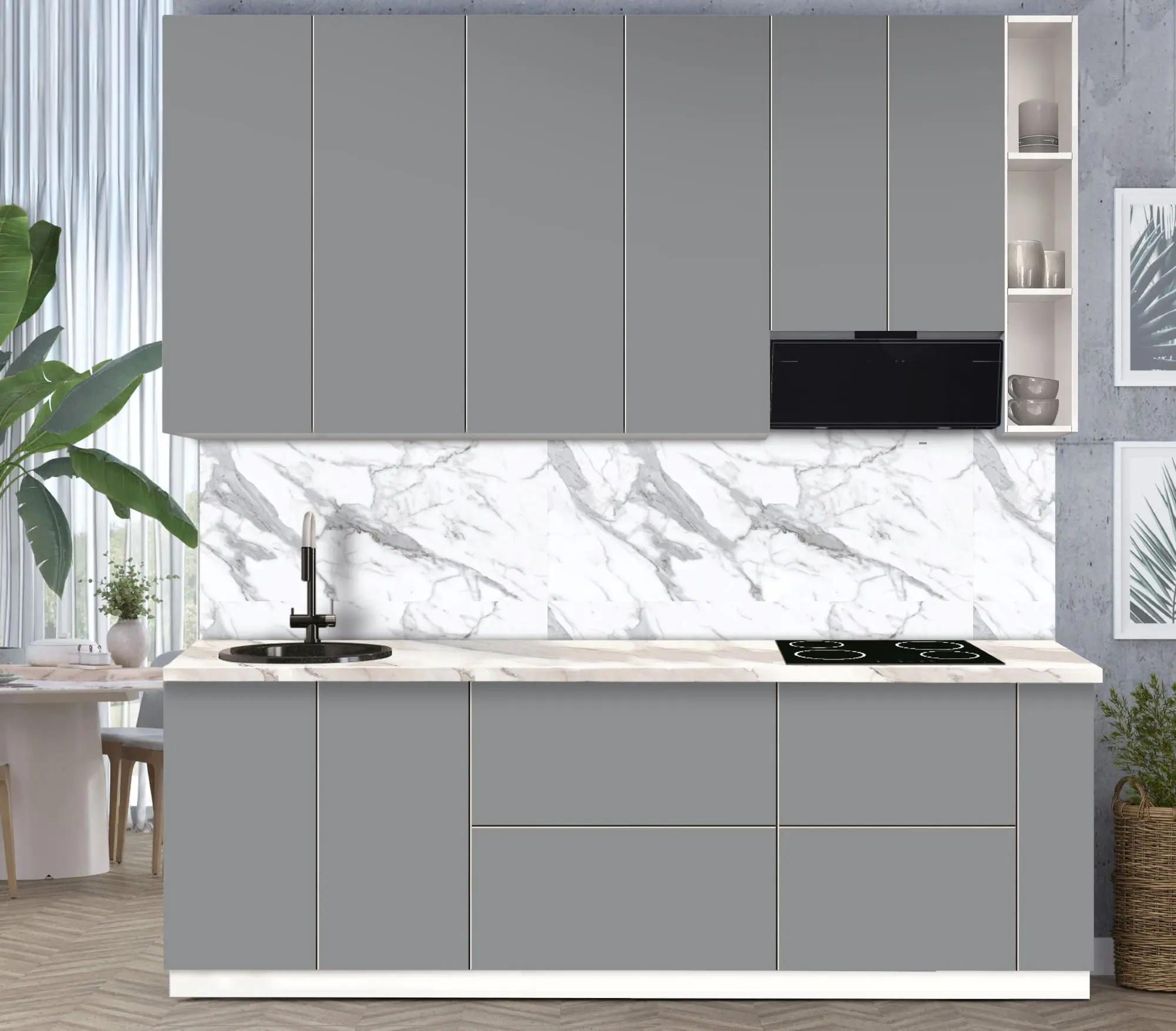 Bucatarie modulara Modern Dolce Vita 2 H110 2.4m