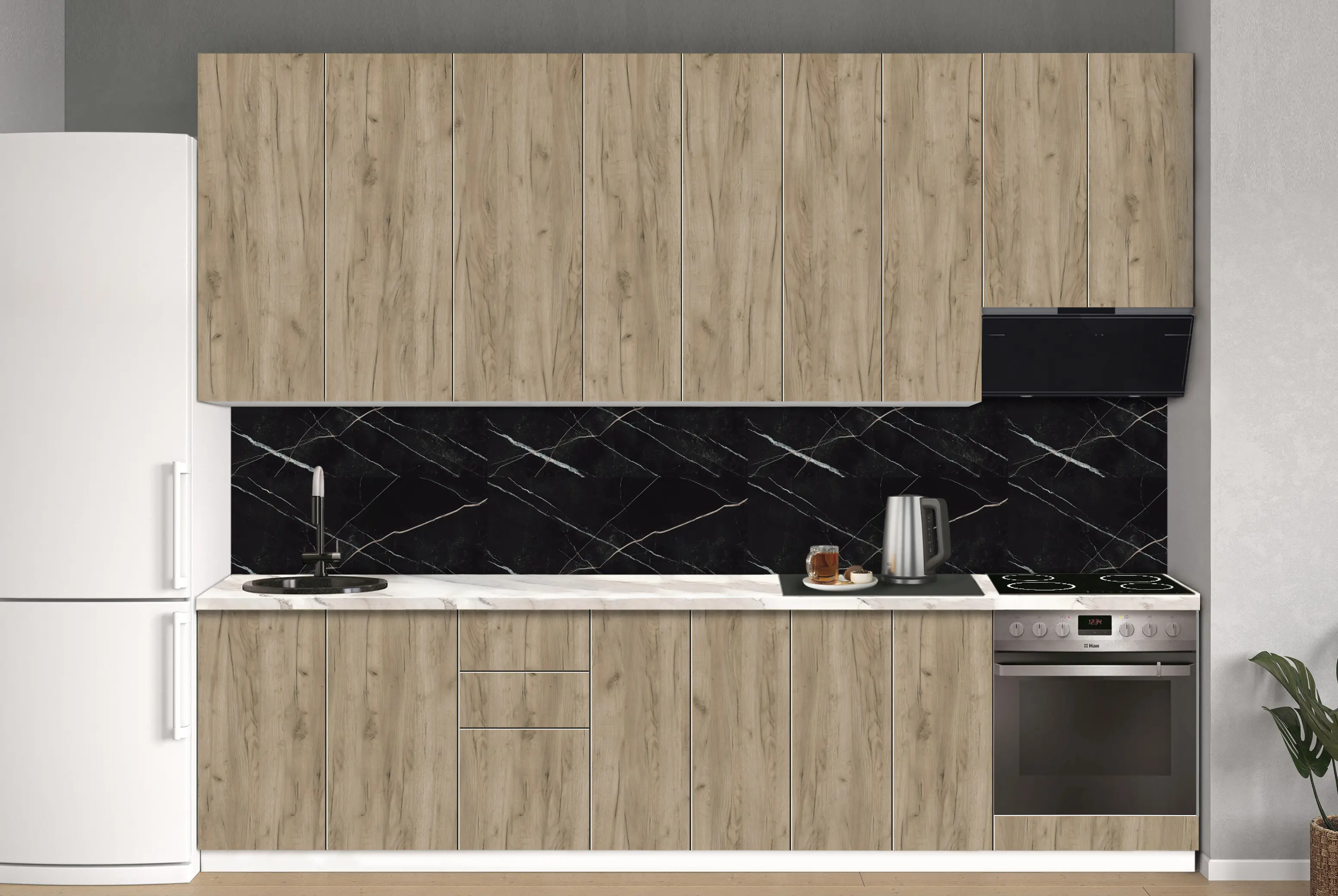 Bucatarie modulara Modern Dolce Vita 2 H110 3.0m