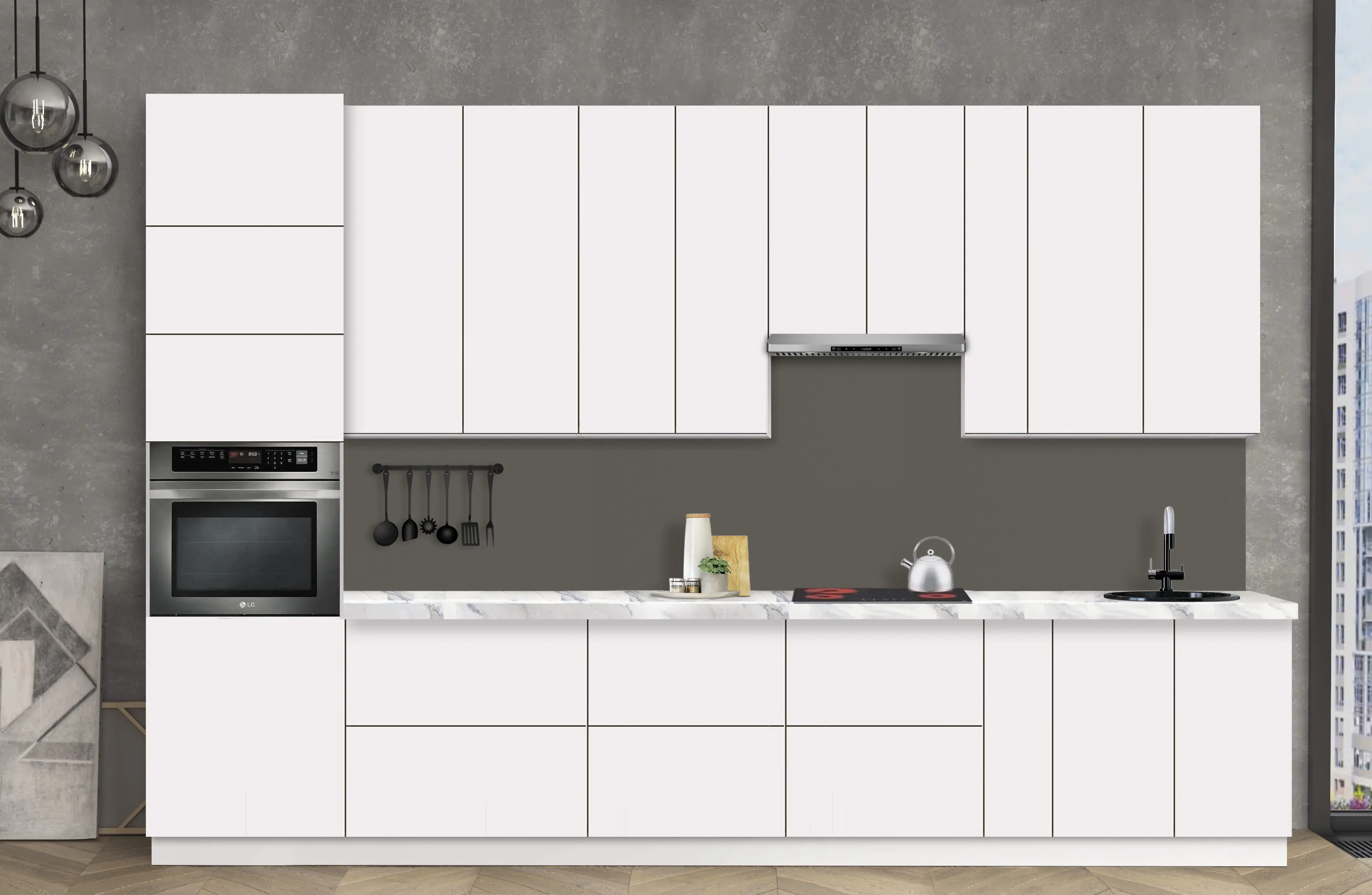 Bucatarie modulara Modern Dolce Vita 2 H110 3.6m