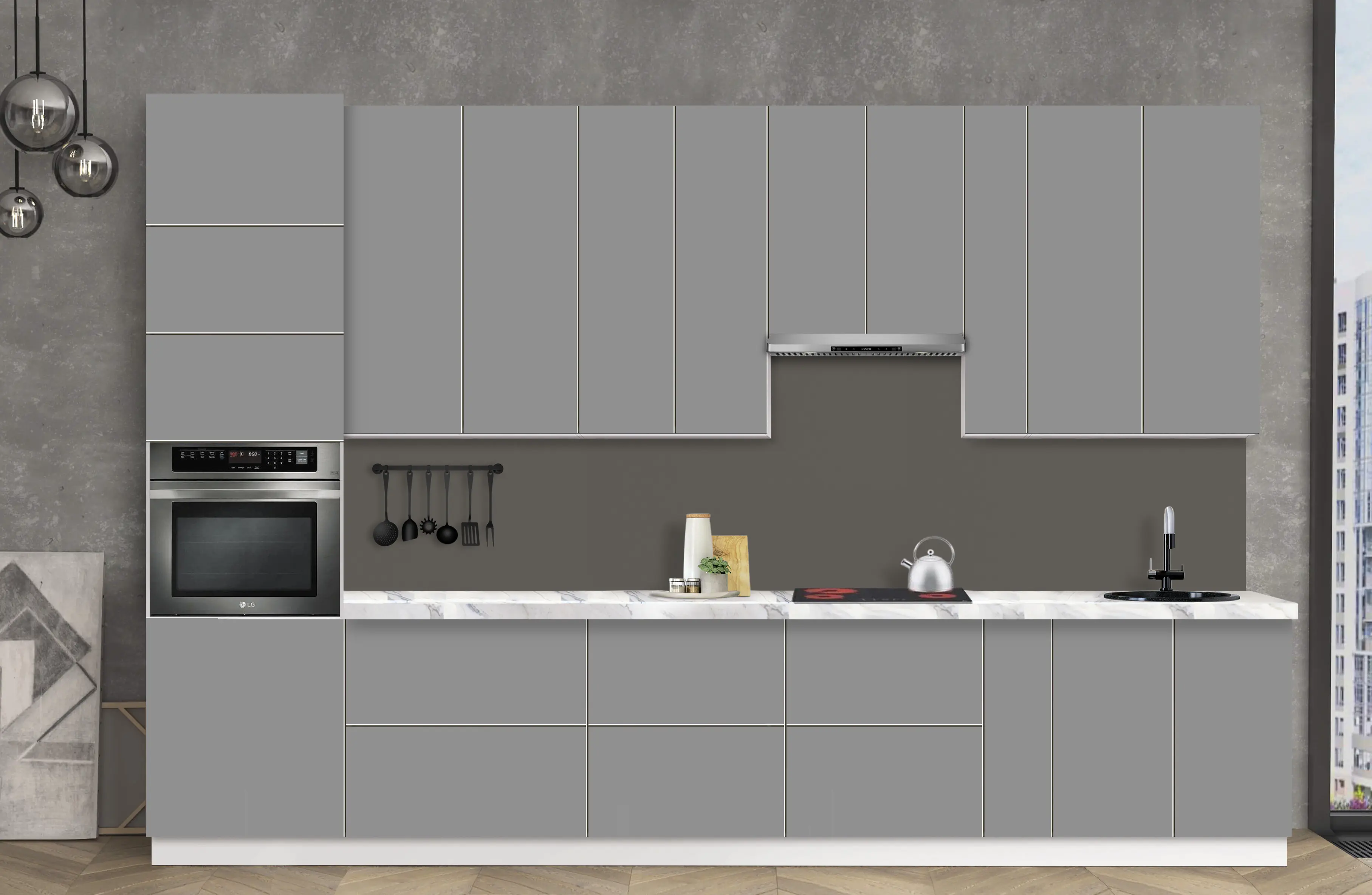 Bucatarie modulara Modern Dolce Vita 2 H110 3.6m